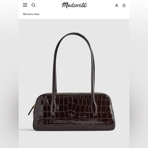 Madewell Handbags - Madewell the top zip shoulder bag in Coffee Bean